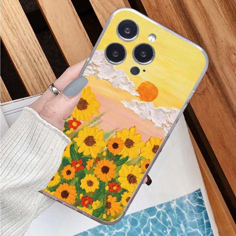 ⚠️Clearance iPhone 12 Sunflower and Sunset Design Phone Case - Picture 5 of 5